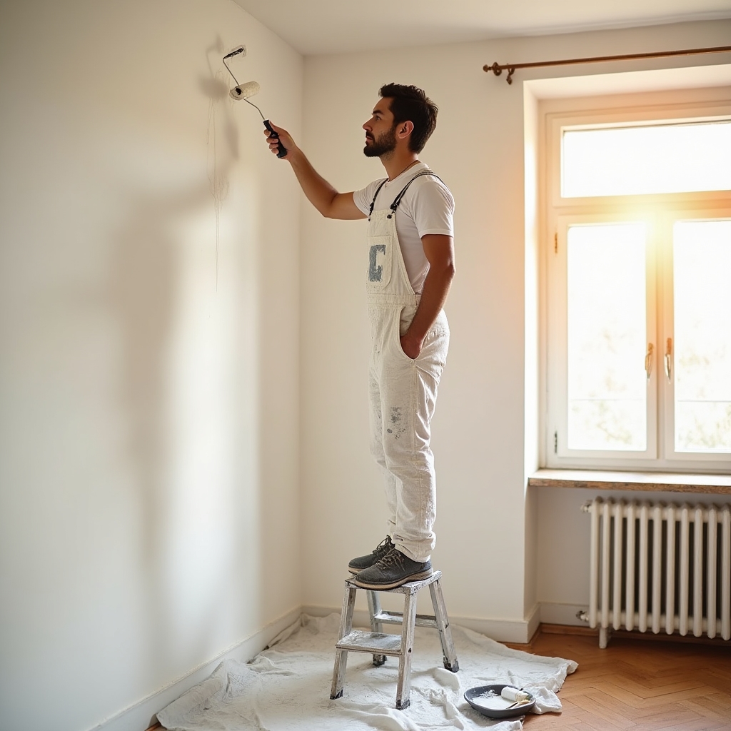 Wohnung wird frisch gestrichen bei Auszug